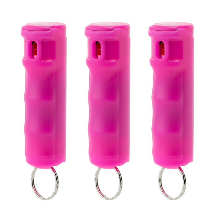 Value Pack (3) Neon Pink Hard Case Pepper Sprays