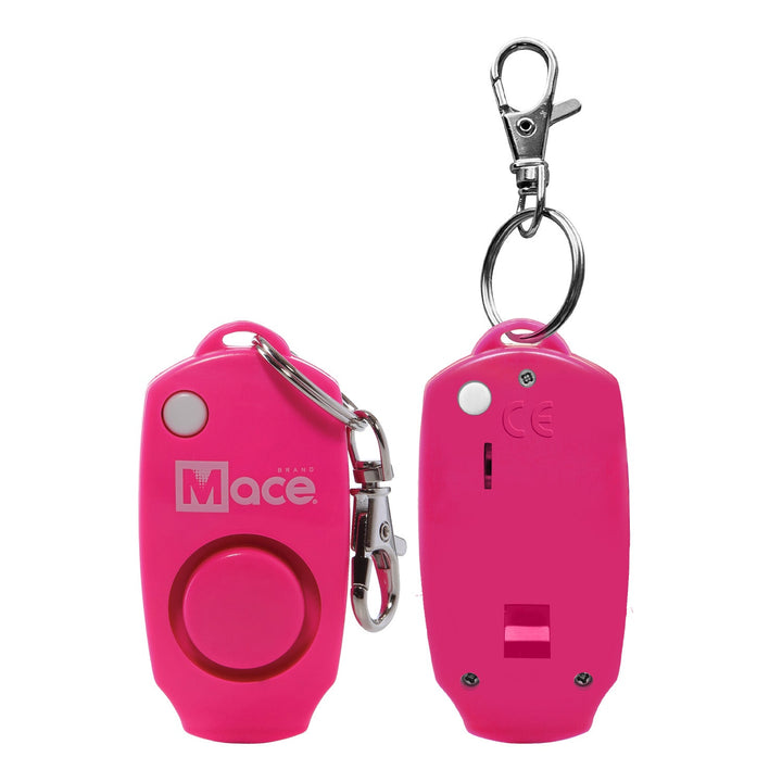 Mace personal alarm, 130 decibel, self defense keychain, ideal for school age kids- Pink