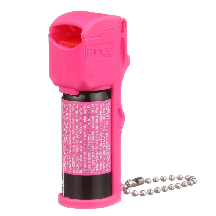 Pocket Size Mace Pepper Spray- Ideal self defense keychain for women, 10 ft range, Made in the USA- Available in Neon Pink