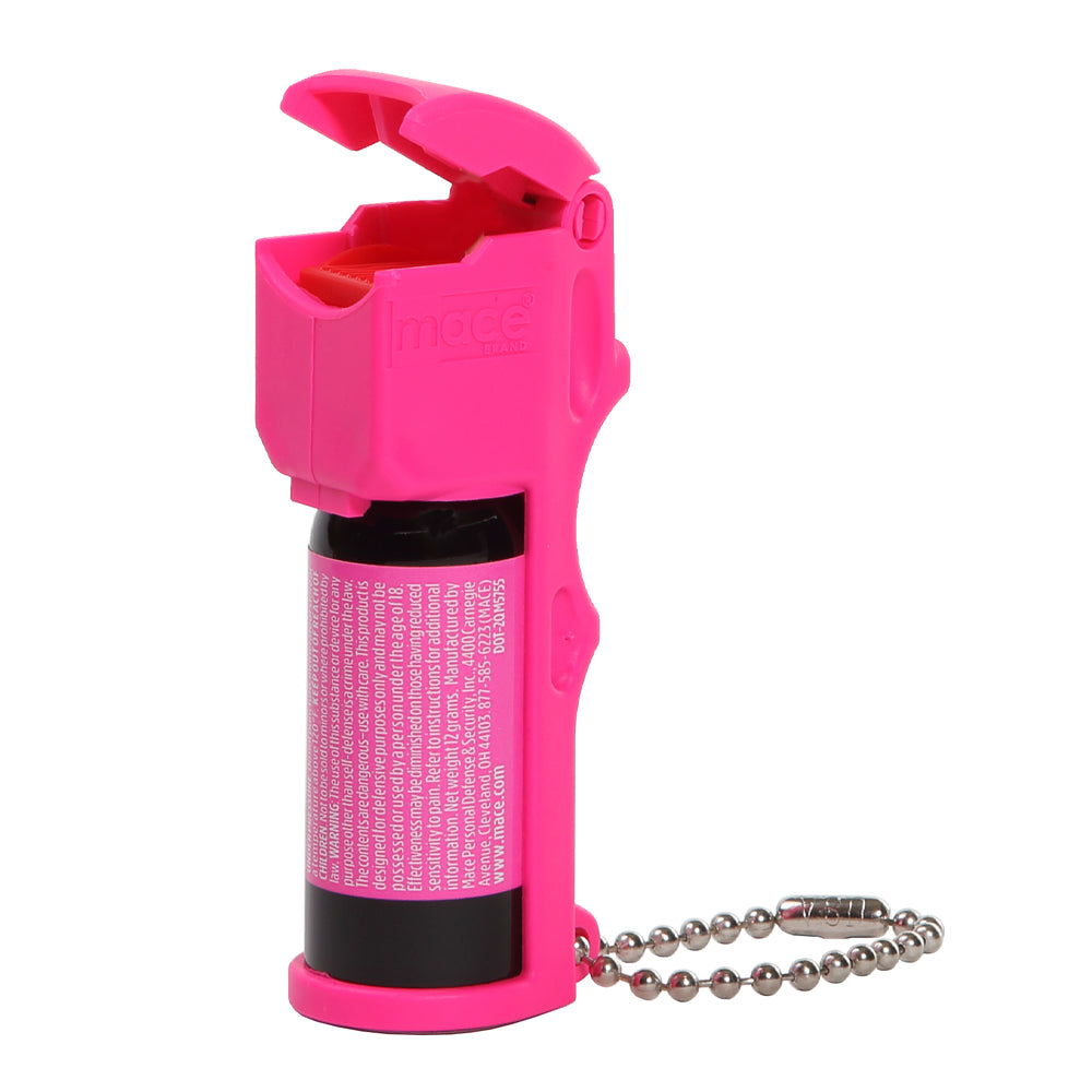 Pocket Size Mace Pepper Spray- Ideal self defense keychain for women, 10 ft range, Made in the USA- Available in Neon Pink